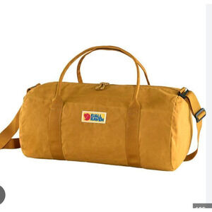 Fjallraven Mustard Yellow Duffel Bag